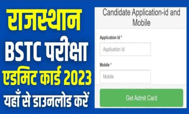 Rajasthan BSTC 2023 Official Notification, Application Form, Syllabus ...