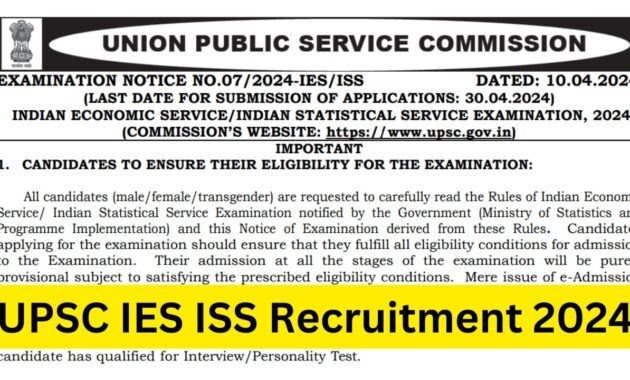 UPSC IES ISS Examination 2024